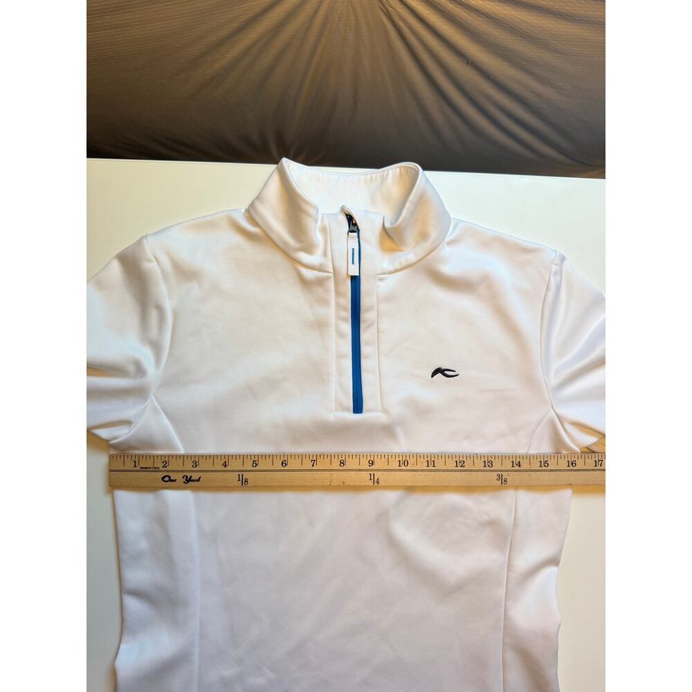 KJUS Girls' Youth 14 Jade Midlayer Half Zip Size 164 Ski Snowboard White - Picture 11 of 11